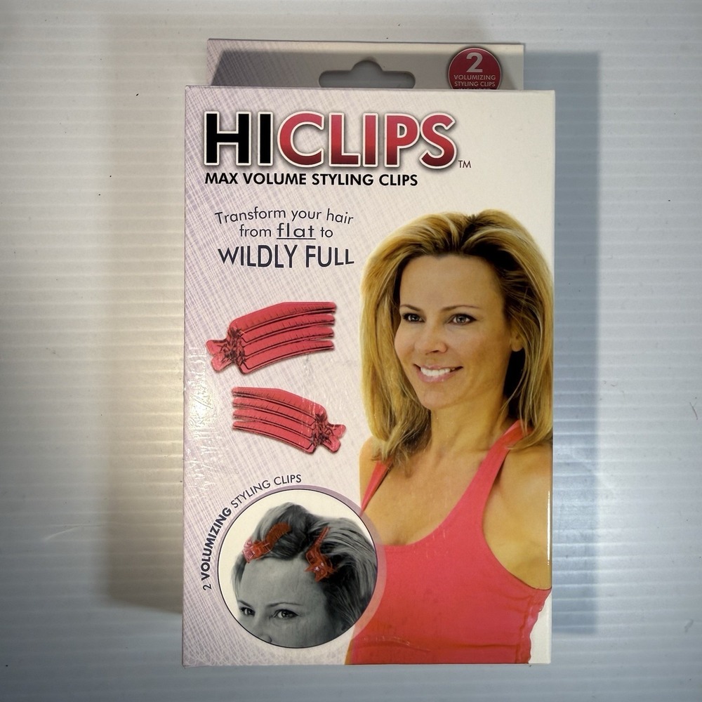 HiClips Max Volume Styling Hair Clips 2 Works On All Hair Types NEW IN BOX NIB